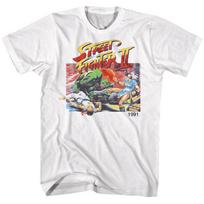 Street Fighter 2 1991 Plakatas Vyriški Marškinėliai L gray