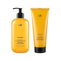 Lador Kvepiantis plaukų šampūnas ir kaukė rinkinys Osmanthus Protein Care Blizgus efektas 530ml + 380ml yellow