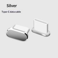 Premium Metal Type C Dust Plugs Anti-Lost Dustproof Port Protectors for All Type C Interface Phones Laptops Tablets A14