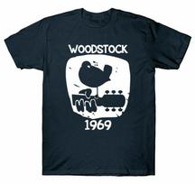 Woodstock 1969 Vintažiniai marškinėliai Klasikinio muzikos festivalio įkvėpti vyriški marškinėliai Dovanai L gray