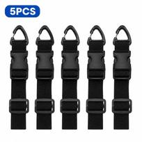 5-20PCS 45cm Black Extension Cord Organizer Adjustable Heavy Duty Storage Strap with 3 Axis Buckle for Garage Workshop Home Cable Management 5PCS juoda