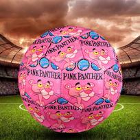 Pink Panther Indoor Soccer Ball Size 5 Colorful All Ages Machine Stitched PVC Competition Ready Durable High-Bounce