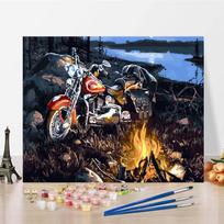 „Pasidaryk pats“ tapyba pagal numerius Namų dekoravimas Drobė Skaitmeninė aliejinė tapyba Menas Skaičiai Aliejinė tapyba 40x50cm no frame gray