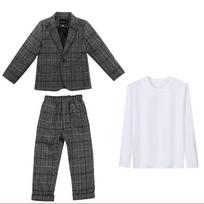 Performance Dress berniukų kostiumų rinkinys Laisvalaikio kostiumas Slim Fit vaikiškas trijų dalių drabužis 170