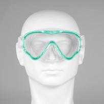 Diving Mask Swimming Goggles Scuba Snorkel Silicone Skirt Tempered Glass Panoramic HD Anti-Fog with Nose Cover for 8-12 Age Kids