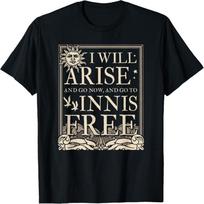I Will Arise Go to Innisfree William Butler Yeats Ireland T-Shirt2 S juoda