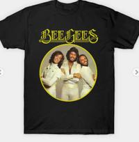 Bee Gees Three Disco T-Shirt New Men Short Sleeve Unisex T-Shirt L