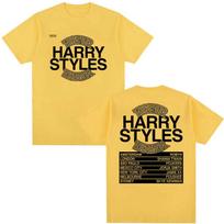 Harry Styles Together Tour 2026 Pattern Tshirt Mens Hip Hop Pop Luxury Fashion Tshirt Casual Cotton Tshirt Street Wear Y2K S