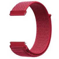 Nylon Strap For Samsung Galaxy Watch 7 Ultra 47mm 7 6 5 40/44mm Soft Band Watch3 45mm/Gear S3 Classic 20mm 22mm Bracelet Correa 1PCS 20mm raudona