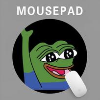 P-Pepe frog Mousepad INS Tide Round Keyboard Mat Table Mat Students Cabinet Gamer Desktop Mousepad Cup Mats Deskpad Home Decor Round 10x10cm