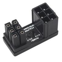 GPU VGA 8-Pin 6-Pin Male to 8-Pin 6-Pin Female U Turn 180-Degree Angle Connector Power Adapter for Desktop Graphics Card 36B