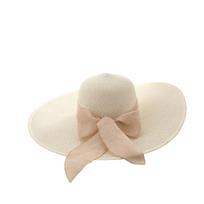 Wide Brim Straw Floppy Hat with Decorative Bow Sun Protection Lightweight Breathable Summer Headwear for Women Outdoor Use One Size balta