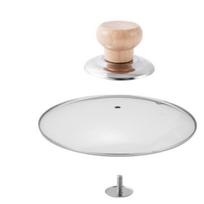Universal Pan Lid Handle Knobs 3 PCS Wooden Heat Resistant Scald Proof Pot Cover Replacements for Home Kitchen Cookware A1