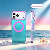 iPhone 17 Pro Max Magnetic Case with Color Blocking & Anti-Slip Strip for Apple Protection 17 Pro Max