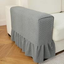 Universal Sofa Armrest Covers Pair Elastic Full Wrap Antislip Fabric Protectors Couch Side Arm Rest Slipcover Decorative Cushion 2 pcs