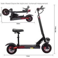 Freeboy Folding Electric Scooter With Seat Wheel Lightweight E Scooter Fast Adult E Scooter Stock in EU US Warehouse 250W For EU 48 V 10 inch
