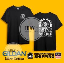 Osaka Kanjo Spirit Outlaw JDM Racing Wheels Drag Black Heavy Cotton T-shirt XL