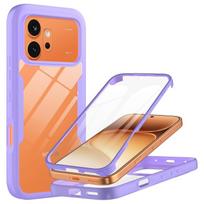 Full Body Protection Shockproof Case for Honor 600 Pro 5G Protective Cover Screen Protector Fundas Coque Honor 600 violetinė