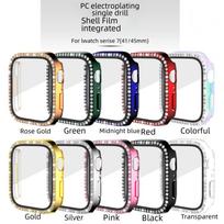 Electroplated Diamond Apple iWatch 7 Protective Case with Film Integration 45mm gryna