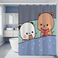 BUBU DUDU Bathroom Curtains Bath Curtain Folding Partition Shower Accessories Bedrooms Things the Sets Full Set Luxury European 90X180cm