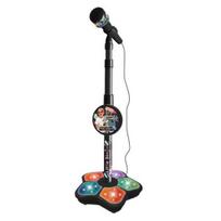 Vaikų mikrofono žaislas su reguliuojamu stovu Mažiems vaikams Berniukams Mergaitėms Karaoke aparatas su LED šviesa Muzika Vaikams Reguliuojamas mikrofonas Dainavimo muzikos žaislas C