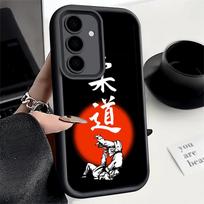 Phone Case for Samsung Galaxy A17 A16 A15 A14 A13 Judo Jiu Jitsu BJJ Brazilian A56 A36 A26 A55 A35 A25 A54 A34 A24 A53 A33 A23 A Samsung A14 gray