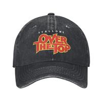 Over The Top Logo Movie Baseball Cap Lincoln Hawk Distressed Denim Washed Hat Vintage Outdoor All Seasons Adjustable Sun Cap Adjustable juoda