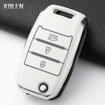 Fashion Tpu Auto Folding Key Fob Cover Case Fit For Kia Rio 3 K2 Ceed Cerato K3 K5 Sorento Sportage Soul K4 Picanto Optima Forte Stinger