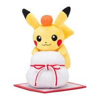Center Original Plush Pikachu and Kagami Mochi cake 22 x 20 x 20 cm x W x Pokémon Toy (rice offering) (H D)