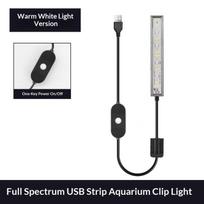 USB Aquarium Clip Light Energy Saving LED Fish Tank Lamp Adjustable Brightness for Small Aquatic Plant Tank C