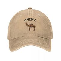 Camel Accessories Men Women Trucker Hat Animal Distressed Washed Caps Hat Vintage Outdoor Running Golf Adjustable Fit Headwear Adjustable chaki