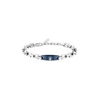 Maserati Jewels Blue And Silver Tone Stainless Steel Bracelet JM425AVD105 For Men