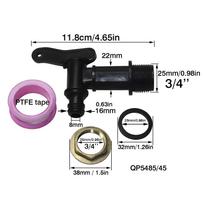3/4'' IBC water tank faucet copper nut raw material with garden irrigation drip irrigation rainwater bucket faucet (as the picture,3/4'')