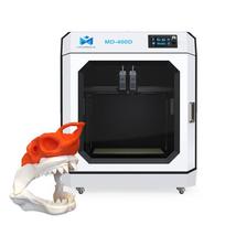 Mingda 3D High Quality Special Offer Dual Filament Multi Head 3d Printer Idex 400*400*400mm MD-400D(dual nozzles) 700W 400*400*400mm FDM