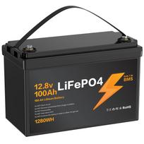 12.8V 100Ah 128WH LiFePo4 Battery EUROPE WAREHOUSE IP67 Waterproof Lithium Ion Battery Pack With Built-in BMS 12.8V 100 Ah