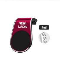 FIR3  Magnetic Car Phone Holder Metal Stand Accessories For Lada Niva 2107 Xray Vesta Priora Granta Kalina Samara Largus 2106 Interior raudona