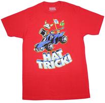 Rocket League Mens T-shirtHat Trick Blue Car S