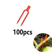 100pcs Reusable 50/65CM Plant Stem Fixator Garden Retainers Strawberry Planting Forks Watermelon Clamp Clips Vine Fixing Fixture