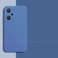 For Realme GT Neo 2 Case For Realme GT Neo 2T Master Narzo 30A Case Silicone Plain Protector Rubber Cover Realme GT Neo 2 Cover For Realme GT Neo2 mėlyna