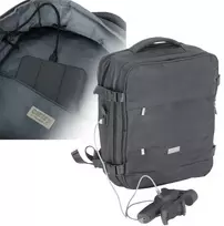 Adler Verslo ir sporto kabinos kuprinė 40x20x30 nešiojamas kompiuteris 17 USB vandeniui atsparus Camry CR6880dg