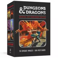 KNYGA Official Dungeons & Dragons Licensed Dungeons & Dragons 100 Postcards: Archival Art from Every Edition, 100 Postcards