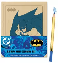 KNYGA Insight Insight Editions Batman Mini Coloring Set, Contains 64pp coloring book and 12 premium colored pencils