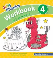 KNYGA Sue Lloyd Jolly Phonics Workbook 4, In Print Letters (American English edition)