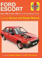 KNYGA Haynes Publishing Ford Escort Petrol (Sept 80 - Sept 90) Haynes Repair Manual