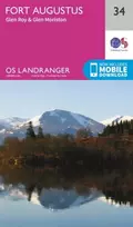 KNYGA Ordnance Survey Fort Augustus, Glen Roy & Glen Moriston