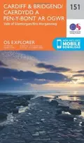 KNYGA Ordnance Survey Cardiff and Bridgend/Caerdydd a Phen-y-Bont Ar Ogwr