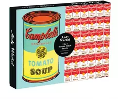 KNYGA Galison Andy Warhol Soup Can 2-sided 500 Piece Puzzle