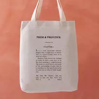 KNYGA Bookshop Pride and Prejudice Chapter One Tote Bag