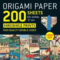 KNYGA Tuttle Publishing Origami Paper 200 sheets Japanese Hiroshige Prints 6.75 inch