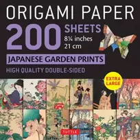 KNYGA Tuttle Tuttle Publishing Origami Paper 200 sheets Japanese Garden Prints 8 1/4" 21cm